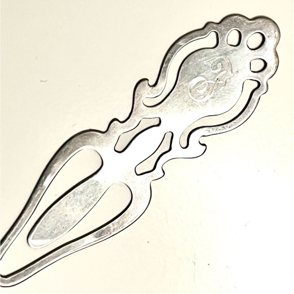 Vintage Towle Sterling Silver Bookmark F - Picture 4 of 10